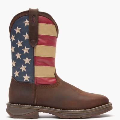 Men's 's Steel Toe Patriot Rebel Work Boots - Durango Boots 9M