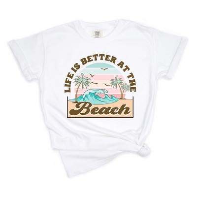 Simply Sage Market Women's Better At The Beach Wave Short Sleeve 