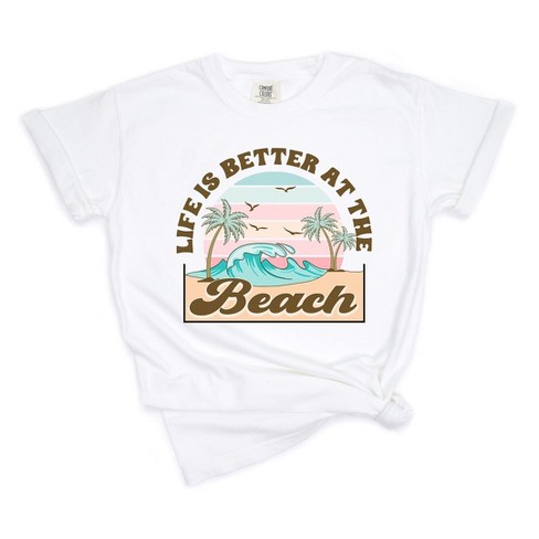 Simply Sage Market Women's Better At The Beach Wave Short Sleeve ...