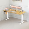 MAYEERTY 55in Computer Desk with Storage, Modern Writing Desk with Fabric Drawers for Home Office, Black - 3 of 4