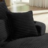 Resenkos 47.24 inch modern comfortable cushioned compression sofa with unique cushion design, Lounge chair for Living room, Bedroom, - 3 of 4