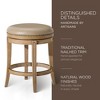 Maven Lane Alexander Rotating Backless Kitchen Stool in Vegan Leather Seat, Set of 4 - 3 of 4