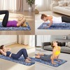 SEVOBAL Premium Non-Slip Yoga Mat Extra Thick Exercise Mat Dual Texture Design for Superior Grip Comfort, Blue, 72.1"*24"*0.2" - 2 of 4