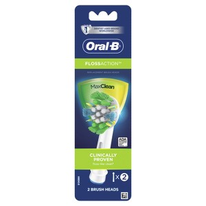 Oral-B FlossAction Electric Toothbrush Replacement Brush Heads, 2 Count - 1 of 2