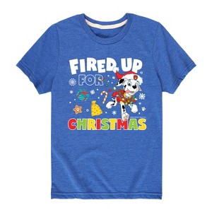 Boys' - Paw Patrol - Fired Up For Christmas Short Sleeve Graphic T-Shirt - 1 of 4
