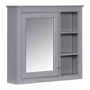 NicBex 30" Medicine Cabinet with Mirror,Wall Mounted Bathroom Storage Cabinet,Wall Cabinet with 3 Open Shelves,Over the Toilet Storage Cabinet - 2 of 4
