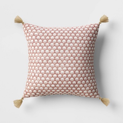 Shiraleah Hello Fall Pink & Orange Textured Decorative Pillow, Multi