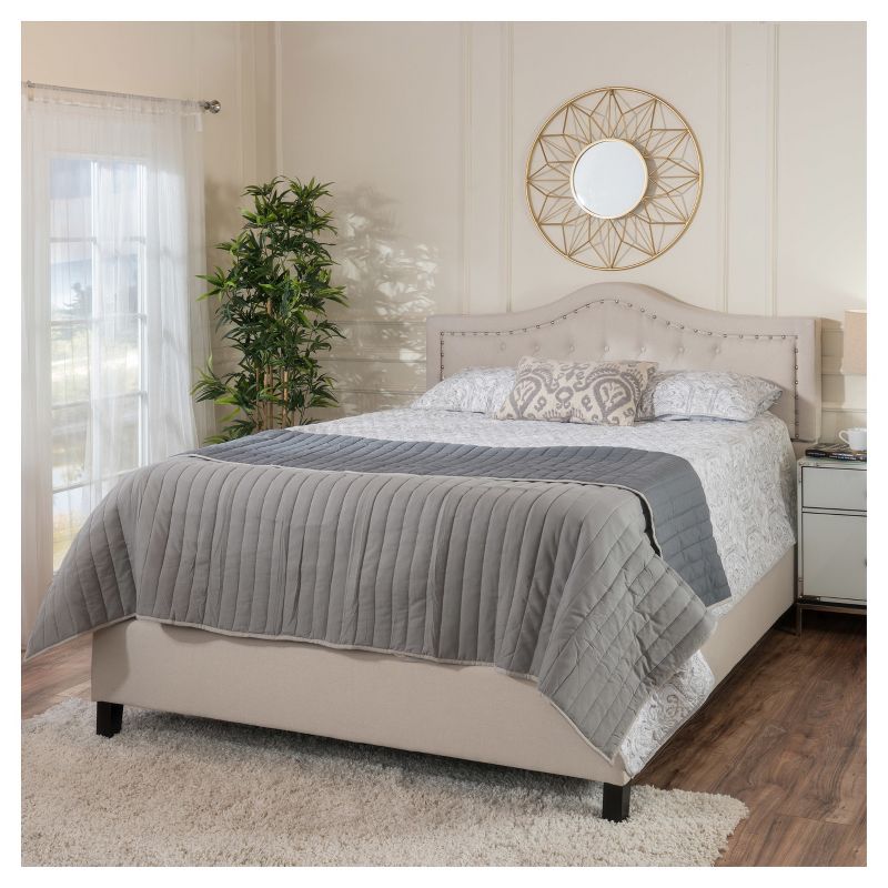Queen Dante Upholstered Traditional Bed Frame - Christopher Knight Home, 5 of 6