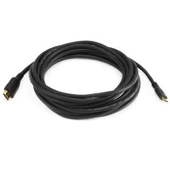 Monoprice Standard HDMI Cable - 15 Feet - Black | With HDMI Mini Connector, 1080i @ 60Hz, 4.95Gbps, 30AWG
