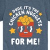 Boys' - Instant Message - Dude, Chicken Nuggets For Me Short Sleeve Graphic T-Shirt - 2 of 4