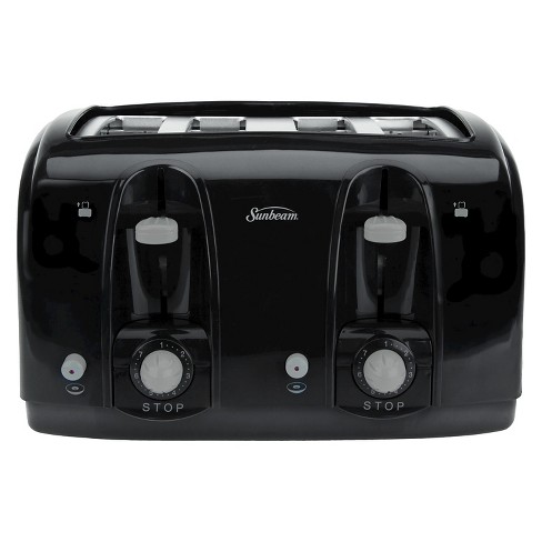 4 slice toaster black