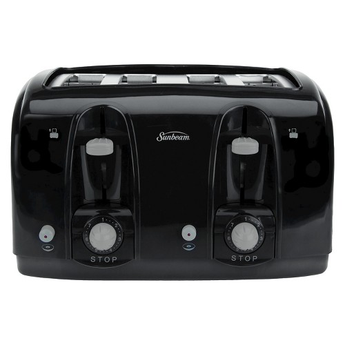 Sunbeam 4 Slice Extra-Wide Slot Toaster - Black TSSBTR4SBK