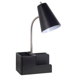 Organizer Task Lamp Black Lamp Only - Room Essentials