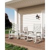 Outdoor Adirondack Rocking Chair, All Weather Fire Pit Chair,Outdoor Lounger Rocking Fire Pit Chair for Patio, Garden, Backyard, Lawn Deck - 3 of 4