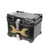 Motorcycle Top Case 45 L, Universal Aluminum Motorcycle Tail Box with Anti-Theft Lock System & Handle, Storage Carrier Case with Bracket - 2 of 4