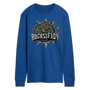 Men's - Teenage Mutant Ninja Turtles Mutant Mayhem - Rocksteady Long Sleeve Graphic T-Shirt - 1 of 3