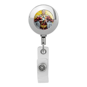 Justice League Shazam Character Metal Chrome Badge ID Card Holder Clip - 1 of 3