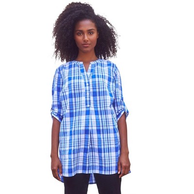 blue plaid