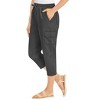 Collections Etc Convertible Cargo Capri Pants - 2 of 4