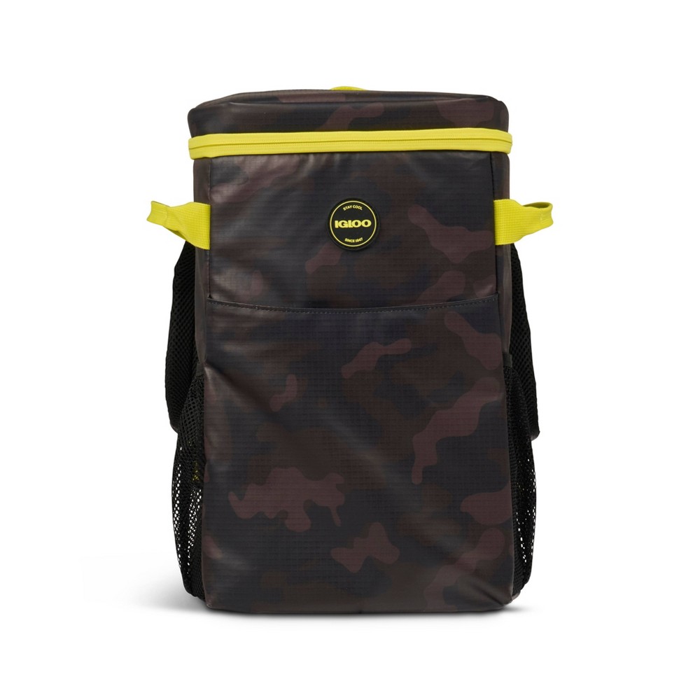 Igloo Sport Backpack 18 Cans/15.85qt Soft Side Cooler - Black Camo