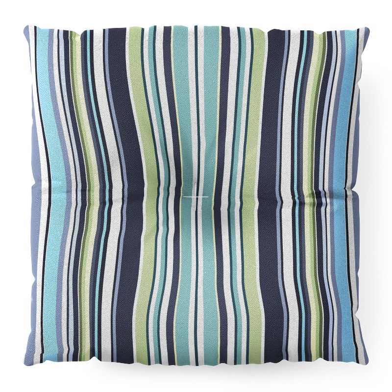 Sheila Wenzel-Ganny Lavender Mint Blue Stripes Floor Pillow - Deny Desings, 2 of 5