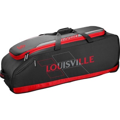 Louisville Slugger Omaha Rig Wheeled Bag Scarlet