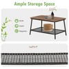 Tangkula 8PCS Cushioned Patio PE Wicker Conversation Furniture Set w/ Acacia Wood Tabletop - 3 of 4