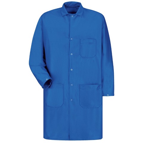 Red Kap Esd/Anti-Static Tech Coat, Electronic Blue - Xx Large