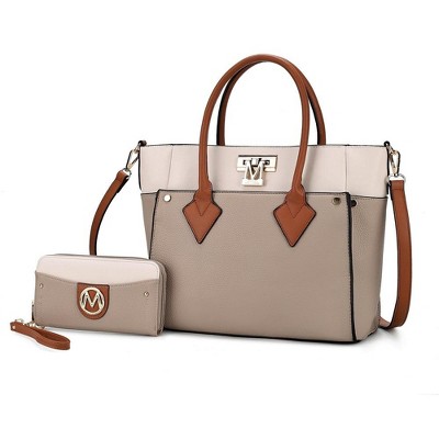MKF Collection Brynlee Color-Block Women’s Tote Bag with Wallet by Mia K