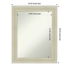 Amanti Art Oliver Non-Beveled Wood Framed Bathroom Vanity Wall Mirror - 3 of 4