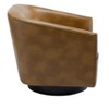 NicBex Faux Leather Accent Chair,Upholstered Living Room Chairs with Curved Backrest and Wood Base,Modern Armchair,Club Chairs for Living Room - 4 of 4