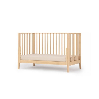Natural Beechwood 3-in-1 Convertible Crib with Adjustable Height