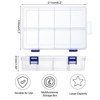 Unique Bargains Plastic Nail Bead Art Supplies Fishing Tools Craft Organizer 8.2x5.3x1.6 Inch - 2 of 4
