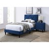 NicBex Twin/Full Size Upholstered Platform Bed Frame with Adjustable Headboard,Modern Velvet Tufted Headboard,No Box Spring Needed,Easy Assembly - 4 of 4