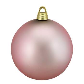 Northlight 12" Shatterproof Matte Christmas Ball Ornament - Pink