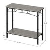 Console Table, 11.80" Narrow Sofa Tables - 4 of 4
