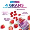 Fiber Gummies for Adults, Daily 4g Gummy Fiber Supplement, Prebiotic Gummy Digestive Health Support - Plant Based Soluble Fiber Chews - 60 Gummies - 4 of 4