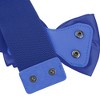 Allegra K Women Elastic Belt Wide Stretchy Cute Bowknot Wedding 2 Pcs - 4 of 4