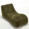 Homy Casa Bean Bag Sofa Chair for Adults, High-Density Sponge Filling, Polyester Upholstery, Olive Green - 2 of 4