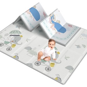 AmourLil 71x59in Extra Large Baby Play Mat – Waterproof Foam Floor Mat for Babies, Toddlers & Infants, Ideal for Playtime - 1 of 4