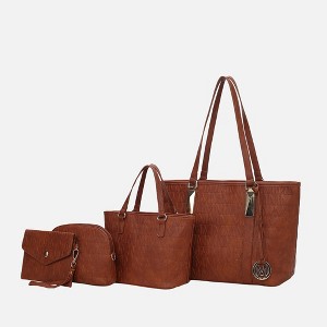 MKF Collection Arya Signature Vegan Leather Tote Bag for Women Versatile Handbag Purse by Mia K - 1 of 4