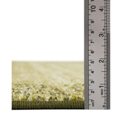 Light Green Rectangular Synthetic Washable Area Rug