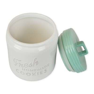 Blue Ceramic BPA-Free Cookie Jar Set
