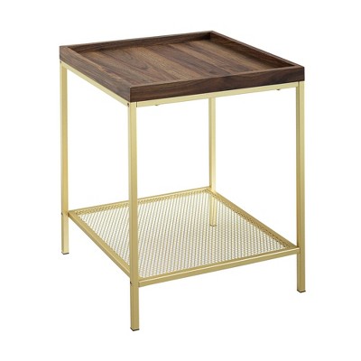 gold tray table