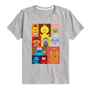 Boys' - Sesame Street - Kawaii Elmo And Friends Short Sleeve Graphic T-Shirt - 1 of 4