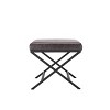 20" Square Metal X Base Ottoman - WOVENBYRD - 4 of 4