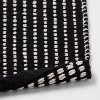 20"x30" Modern Chenille Bath Rug Black/White - Threshold™ - 4 of 4