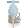 Allegra K Women's Strappy Rhinestone Stiletto Heel Heel Sandals - 3 of 4