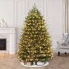 Puleo 6.5' Pre-Lit Canadian Balsam Fir Artificial Christmas Tree Warm White Lights: Hinged Branches, 2874 Tips - 2 of 3