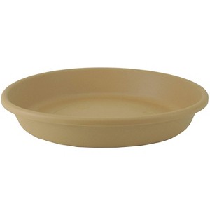 HC Companies Classic 10 Inch Round Flower Pot Plant Saucer, Sandstone (6 Pack) - 1 of 2